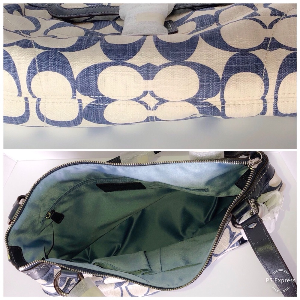 Coach 19620 Poppy Signature C Crosshatch Tote - Picture 7 of 8